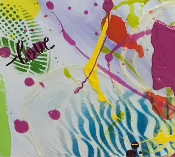 Blissful Frivolity Original Acrylic Painting - Image 7